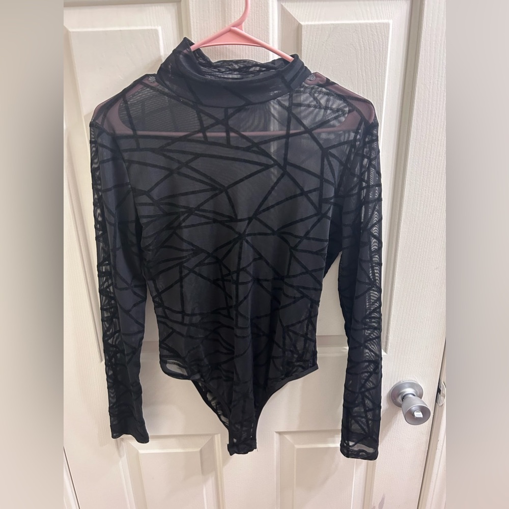 Black Sheer Body Suit